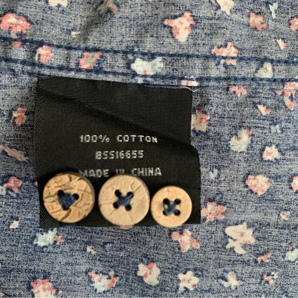 Barkers Tailored Fit Floral Print Casual Short Sleeve Shirt Size Large - Picture 6 of 7